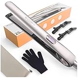 BESTOPE PRO 2 In 1 Glätteisen Locken und Glätten, 15S Schnelle Hitze, Ionenkeramische Haarglätter, Frizz Reduzieren, 3D-Schwebepanel verhindert Haarziehen, LCD-Display, 120-230°C