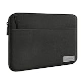 MoKo 7-8 Zoll Tablet Tasche aus Polyester, Schutztasche Hülle Kompatibel mit iPad Mini 6/5/4/3/2, Schlanke Tragetasche, Schwarz & Grau