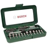 Bosch 46-tlg. Schrauberbit und Steckschlüssel-Set (PH-, PZ-, Hex-, T-, S-Bit, Zubehör Bohrschrauber Und Schraubendreher)