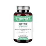 Detox Leber Kur Kapseln - Darmreinigungskur Natürlich - Mariendistel + Artischocke + 8 Vitaminen Pflanzen Samen - Hochdosiert Leber Komplex Bioverfügbar - 90 Kapseln Nutralie