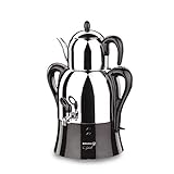 Korkmaz A341-04 Caykolik Electrical Samovar, schwarz