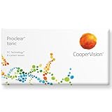 Proclear Toric, torische Monatslinsen weich, 6 Stück / BC 8.8 mm / DIA 14.4 / CYL -2,25 / Achse 180 / -01,75 Dioptrien