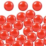 Comebachome Bingokugeln 50pcs hohlen PP 1,57 -Zoll -Lotteriekugeln Glatte lebhafte Gewinnspielkugeln runde Lotteriekugeln für Lotteriekugelmaschinenparty, rote, Gewinnspielkugeln