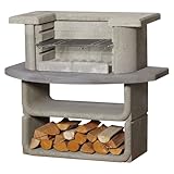 in Form eines Buschesbeck Grillbar 'Kingston', weiß/grau, Höhe ca. 101 cm