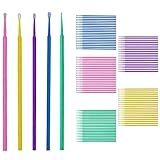 100 Stück Lacktupfer Auto Set, Microfiber Tip Lack Tupfer Lackpinsel, Pinsel für Autolack, Lacktupfer für kfz Autolack, Autolack Tupfer zur Lackausbesserung, zum Ausbessern von Lackschäden(Mehrfarbig)