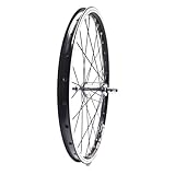 20 Zoll Vorderrad Alu Hohlkammerfelge 28 Loch Speichen mit Stahlnabe, schwarz-Silber