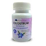 MIKTECH Colostrum mit Wildheidelbeerpulver – Rinder-Colostrum aus EU – 90 Kapseln von Natur aus Immunglobuline - Protein - Antioxidantien (1er Pack)
