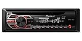 Pioneer DEH-150MP CD-Tuner, Front AUX-IN, 4x 50 Watt, Displaybeleuchtung weiß, Tastaturbeleuchtung rot, MOSFET-Verstärker, 5-Band Graphic Equalizer