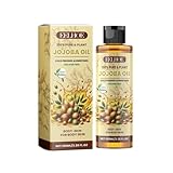 Bio-Jojobaöl, 100% natürliches Hautöl - Körperöl - Natürliches Körperöl, 100% Pflanzenextrakt, Hautpflegend, Anti-Aging-Öl, zusatzstofffreies Körperöl