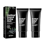 Black Head Remover for Face, Sanfte Peel Off Gesichtsmaske, Hautreinigung, Pore Control, für Alle Typen (2pcs)