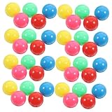 LOORGVEL 50 Stück Bunte Kunststoff bälle für Spielbecken Leicht Hohl zum Zählen Sensorisches Lernspielzeug für Kleinkinder Vielseitig für Wahrscheinlichkeitsübungen und Teamaktivitäten