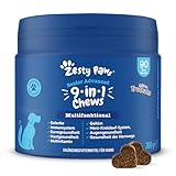 Zesty Paws 9-in-1 Vitamine für Hunde | Weiche Hunde Leckerlis - Gelenk- & Knochenschutz für Hunde - Glucosamine & Chondroitin| Hirn-, Darmfunktion, Haut und Wohlbefinden | Für alle Hunde | 90 STK