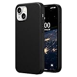 SURPHY Hülle Kompatibel mit iPhone 13 Mini Leder Hülle, iPhone 13 Mini Hülle Kunstleder 5,4 Zoll, Kunstleder Hülle für iPhone 13 Mini Handyhülle Protective Schutzhülle (mit Mikrofaserfutter), Schwarz