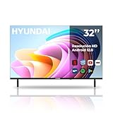 Hyundai Smart TV LED 32 HTV3200A HD DVBT2-S2 E schwarz Android 12.0 Fernbedienung mit direktem Zugriff auf Apps Mi Verbindung