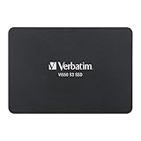 Verbatim Vi550 S3 SSD, internes SSD-Laufwerk mit 1 TB Datenspeicher, Solid State Drive mit 2,5'' SATA III Schnittstelle und 3D-NAND-Technologie, schwarz