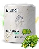 Rhodiola Rosea Rosenwurz Kapseln hochdosiert | 400 mg Premium-Extrakt mit 20 mg Rosavin und 4,8 mg Salidroside | 90 Kapseln 3-Monats-Vorrat by brandl®