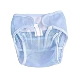 Waschbare Stoffwindeln Für Babys, Wiederverwendbare Windeln Mit Leichtem Atmungsaktivem Mesh-Überhose, Mesh-Hosen Für Empfindliche Haut, Reisen Und Auslaufsicherer Schutz Für Die Kita