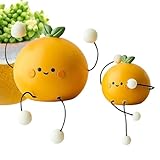 Tanxier Figuren Für Wohnkultur - Süße Hampelfigur,Kreative Skulptur Deko Für Küche Bad Garten Schreibtisch Wohnzimmer