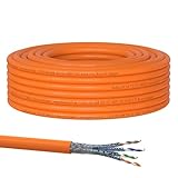 RedStar24 CAT 7 Verlegekabel 30m Netzwerkkabel Datenkabel LAN CAT7 Kabel Kupfer Installationskabel CAT.7 Gigabit S/FTP Kat.7 Halogenfrei PIMF POE 10Gbit Netzwerk Verkabelung Ethernet Simplex 30m