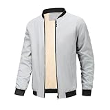 Foweknow Fleecejacke Herren Warm Winterjacke Gefüttert Teddyjacke Mit Reißverschluss Longsleeve Stehkragen Sweatjacke Thermo Einfarbig Wintermantel Teddyfleece Übergangsjacke Thermojacke