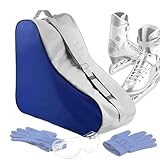 Schlittschuhtasche – Tasche mit verstellbarem Schultergurt, Roller-Taschen mit Reißverschluss, müheloser Zugang zur Ausrüstung für Mädchen | Für, Schuhe für Kinder, gepolsterte Tragetasche