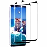 AssKdys Schutzfolie für Samsung Galaxy S8, 9H Härte Folie, Keine Blasen,3D-Volle Bedeckung Gehärtetes Glas,Anti-Kratzen,HD Klar, Displayschutz für Galaxy S8 Schutzglas (2 Stück)