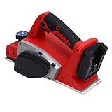 YWBL-WH Kabelloser, Bürstenloser Elektrischer Hobel, 15.000 U/min, Holzbearbeitungswerkzeug mit V-Nut und Einstellbarer Tiefe von 0–2 Mm für 48-11-1840- und 48-11-1850-Akkus