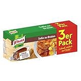 Knorr Soße zu Braten leckere dunkle Soße natürlich ohne geschmacksverstärkende Zusatzstoffe 3er Pack