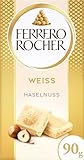 Ferrero Rocher Tafel – Weiße Schokolade mit Haselnuss – 1 x 90 g Schokoladentafel
