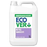 Ecover Handseife Lavendel & Aloe Vera, biologisch abbaubare Seife mit pflanzenbasierten Inhaltsstoffen, Flüssigseife 5L für empfindliche Haut, Veganer-freundliche Formel, 5 l