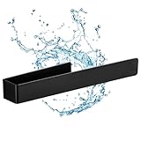 Rierousy Spüllappenhalter, Spültuchhalter Schwarz, Spültuchhalter Selbstklebend im Spülbecken und Wand, Lappenhalter Spülbecken Kann als Küchen Organizer (15cm)