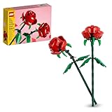 LEGO Botanicals Rosen - Kunstblumen Set - Kompatibel mit Blumensträußen als Kinderzimmer- oder Schreibtisch-Deko - Geschenk für Mädchen und Jungen - Botanik Kollektion 40460