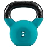 Yes4All YCBQ Neopren beschichtete Kettlebell, Krafttraining Kettlebells - 10KG Türkis