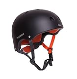 HUDORA 84104 - Skateboard-Helm, Scooter-Helm anthrazit, Gr. 56-60, Skate Helm, Fahrrad-Helm