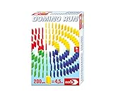 Noris 606065644 - Domino Run 200 Steine, Aktionsspiel für Die ganze Familie, für Kinder ab 3 Jahren