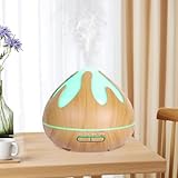 Aroma Diffuser für Duftöle, Premium Ultraschall Luftbefeuchter Aromatherapie Öle Diffusor mit 14-Farbigem LED-Licht, BPA-Free