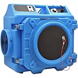 Gvqng LuftwäScher Mit 3-Stufiger Filterung, Luftreiniger Mit 550 Cfm FüR Den Industriellen Und Gewerblichen Einsatz, WasserschadensanierungsgeräT Mit Merv-10-Filter, Hepa,Blau