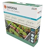 Gardena Micro-Drip-System Tropfbewässerung Set Hochbeet/Beet (35 Pflanzen): Starter-Set sofort einsatzbereit, wassersparendes Bewässerungssystem, einfache & flexible Verbindungstechnik (13455-20)