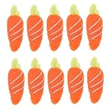 WEKAMOS 10 Stück Teiliges Handgefertigten Wollfilz Karotten DIY Broschen und Haarnadeln Kreative Bastelmaterialien für Dekoration und Accessoires
