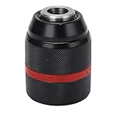 Schnellspannbohrfutter, selbstspannend, 1/2 20UNF-Montage, elektrisches Bohrfutter, 2 13 mm Spannbereich für elektrische Handbohrmaschinen und Tischbohrmaschinen, Metallmaterial (Rund 58 mm / 2,3