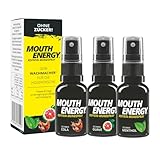 MOUTH ENERGY Koffein-Mundspray Try-Me-Set (3 Sorten) | Dein Wachmacher für die Hosentasche - Energy Drinks, Koffein-Tabletten & Pulver war gestern | Mit Vitamin B12 & Taurin [zuckerfrei]