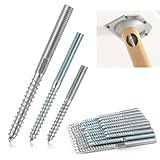 DONGFENGLION 30er Stockschrauben, Torx Stockschrauben, Stockschrauben m6, Doppelseitige Dübelschrauben mit Sechskantteil und Torx, Holzschrauben, Dübelbefestigung, M6*60mm*10, M6*80mm*10, M8*100mm*10