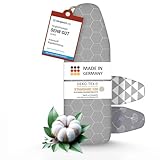 arteneur® - Made in Germany Bügelbrettbezug 130x45 | Hitzereflektierend | Gummizug | OEKOTEX100 | 5 Größen | Polsterung | Bügelbrettbezug für Dampfbügelstation und Dampfbügeleisen | Bügeltischbezug L