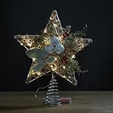 Keyubria Christmas Tree Toppers - Weihnachtsdekoration für den Haushalt - Niedlicher Baumspitzen-Aufsatz Mit Glocke Für Fensterdekoration, Feiern, Schaufenster, Urlaub, Outdoor, Zuhause, Arbeitsplatz