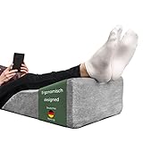Ergonomisches Venenkissen zum Beine hochlagern - Beinauflage zum Beine hochlegen - Beinhochlagerungskissen - Keilkissen Stützkissen für Beine & Knie ideal als Lymphkissen und Venenkeil für beide Beine
