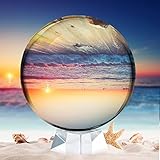 Glaskugel Fotografie Kugel aus K9 Glas 80mm-Fotokugel Glaskugel Fotokugel mit Ständer-Lensball Fotografie - Glaskugel Wahrsagerkugel - Foto Glaskugel - Foto Kugel - Geschenkideen für Hobbyfotografen