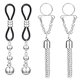 LAURITAMI Fake Brustwarzenpiercing Nippelpiercing Nippelschmuck Non-Pierced Chirurgenstahl Faux Brustpiercing Körperschmuck