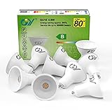 GY GU10 LED Warmweiss Lampe 4.9W 780 Lumen 3000K Warmweiß Glühbirnen,80W Halogenlampe ersetzt,Abstrahlwinkel 120° Leuchtmittel,Nicht Dimmbar Energiesparlampe,10er-Pack (Energieeffizienzklasse B)