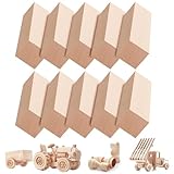 10 Stück Schnitzholz, Holzblöcke Lindenholz zum Schnitzen Holz Rohlinge Basswood Schnitzholz für Anfänger Profis Schnitzen Drechseln Basteln DIY Projekt (10x2,5x2,5cm)