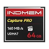64 GB CF-Karten-Speicherkarte, High-Speed-UDMA-Kamerakarten, entworfen für Fotografen und Videofilmer, unterstützt High-Speed-Serienaufnahmen oder 4K-Videoaufnahmen